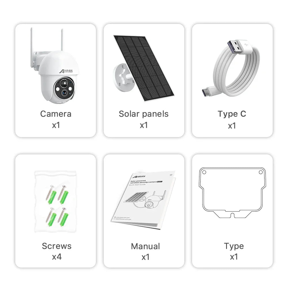 2K Solar Security Camera