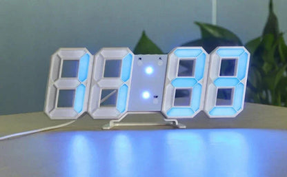 3D Digital Night Mode Wall Clock