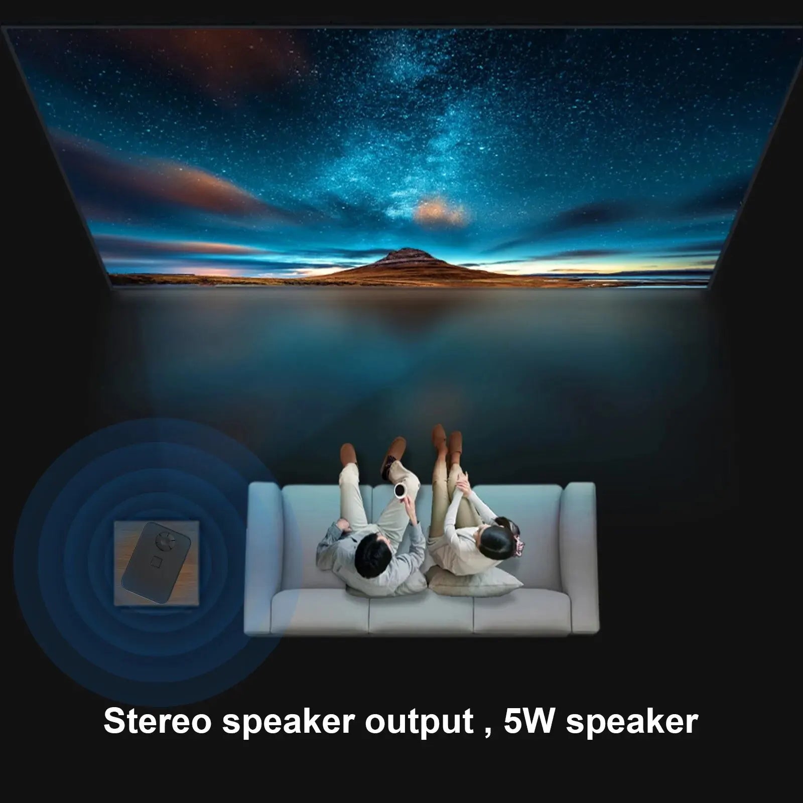 S30MAX Android Wifi 4k Smart Portable Projector