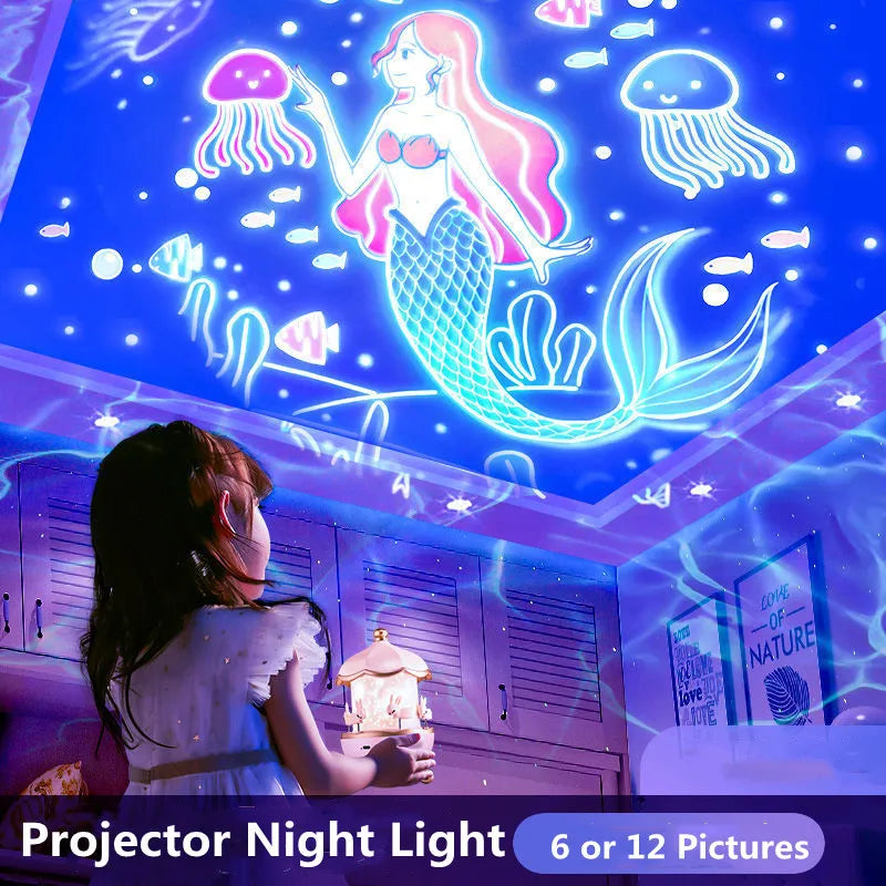 Starry Night Light Rotating Projector